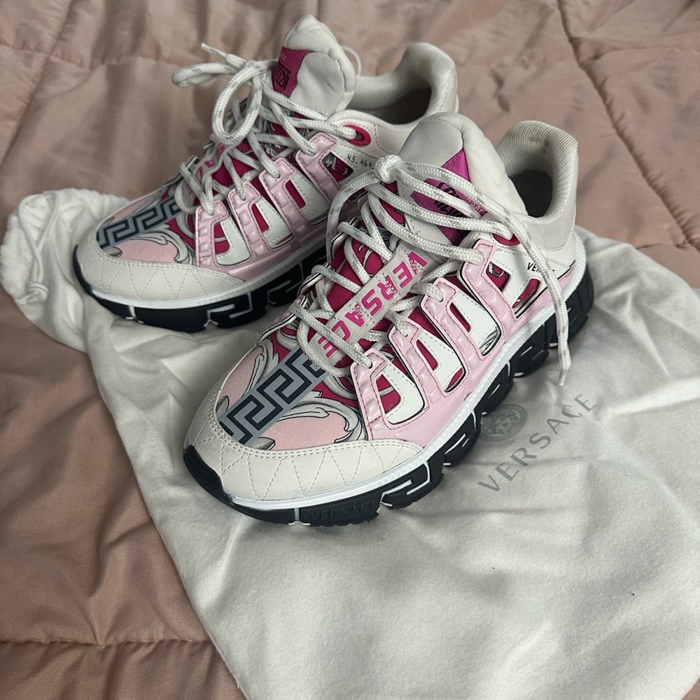 Versace Trigreca Pink and Black sneakers